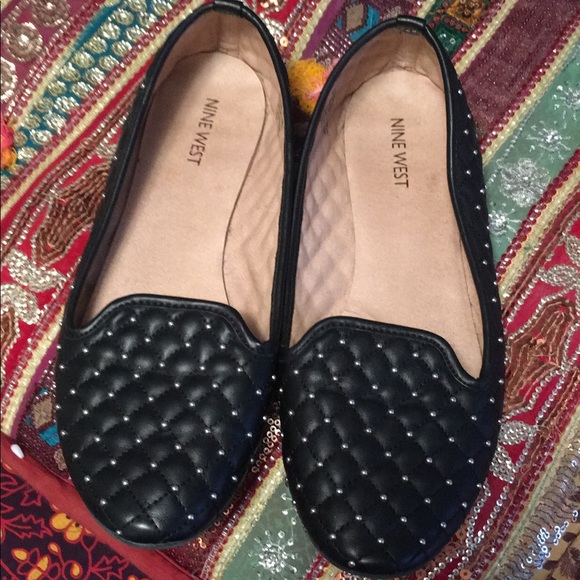 nine west studded flats
